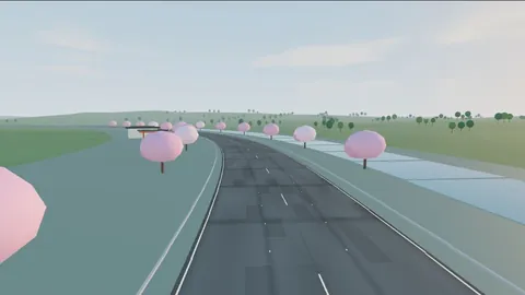 Sakura Riverside game route preview